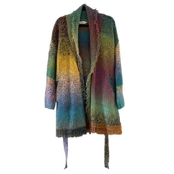 Anthropologie Greylin Natalie Fringe Cardigan - Picture 2 of 10